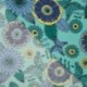 Tissu Viscose Chally Imprimé Fleurs Bleu Royal 