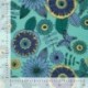 Tissu Viscose Chally Imprimé Fleurs Bleu Royal 