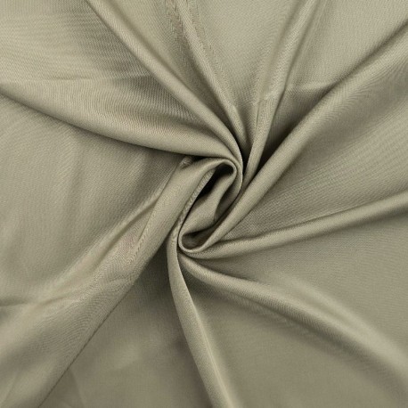 Tissu Viscose Satin Uni Kaki