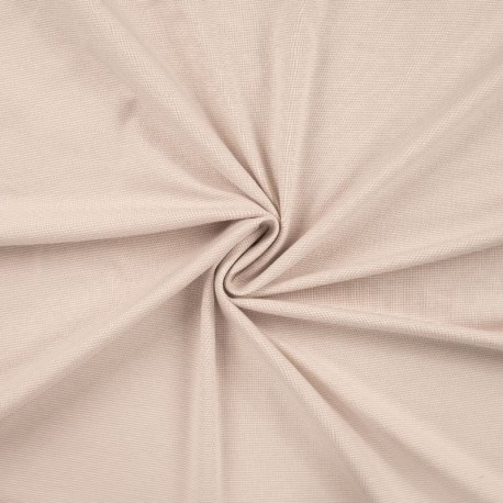 Tissu Jersey Coton Fine Bande Sable