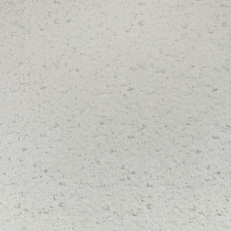 Tissu Velours Frappé Ourson Ivoire