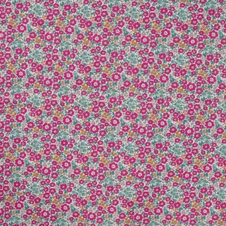 Tissu Popeline Sarah Shelby Fuchsia 