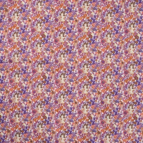 Tissu Popeline Sarah Shelby Pêche 