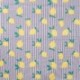 Tissu Coton Elasthane Imprimé Citron 