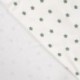 Tissu Eponge Jersey Pico Imprimé Etoile Kaki