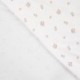 Tissu Eponge Jersey Pico Imprimé Fleurs Poudre