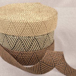 Sangle aspect naturel bicolore extensible