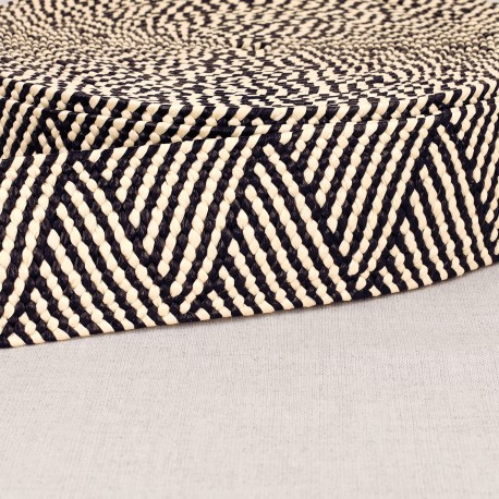 Sangle aspect naturel bicolore extensible