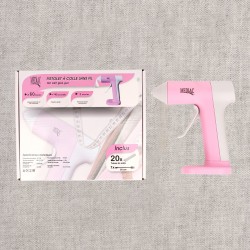 Pistolet a colle sans fil rechargeable Rose - 