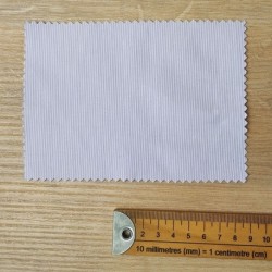 Tissu Polycoton Rayures Tissées Blanc Fond Violet