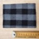 Tissu Lainage Carreaux Vichy Gris