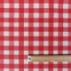Tissu Travis Enduit Carreaux Rouge