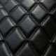 Tissu Simili Matelasse Scyli Noir