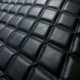 Tissu Simili Matelasse Scyli Noir