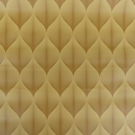 Tissu Toile Ciree Kalini Jaune 