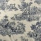 Tissu Gabrielle Toile de Jouy Marine
