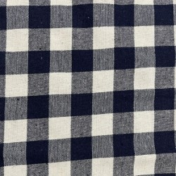 Tissu Celestin Carreaux Indigo 