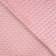 Tissu Minky Coeur Vieux Rose 