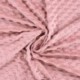 Tissu Minky Coeur Vieux Rose 