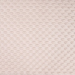 Tissu Minky Coeur Sable