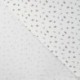 Tissu Jersey de Coton Imprimé Feuille Blanc 