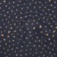 Tissu Jersey de Coton Imprimé Coeur Bleu Marine