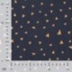 Tissu Jersey de Coton Imprimé Coeur Bleu Marine