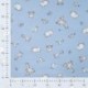Tissu Jersey de Coton Imprimé Bébé Animal Bleu