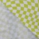 Tissu Jersey de Coton Imprimé Carré Vert 