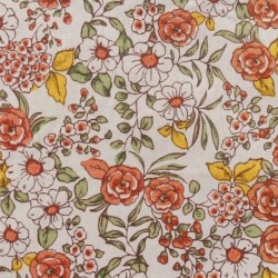 Tissu Imprimé Margot Orange