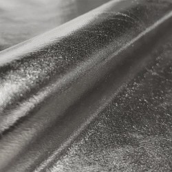 Tissu Lame Tissu Enduit Argent