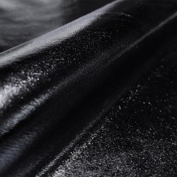 Tissu Lame Tissu Enduit Noir 