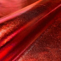Tissu Lame Tissu Enduit Rouge 