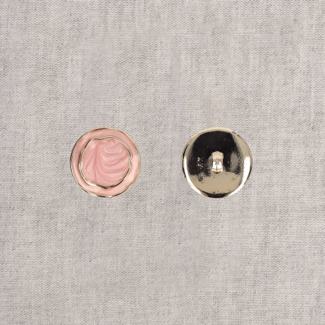 Bouton métal émaillé