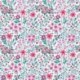 Tissu Imprimé 3D Amaia Fleurs Fuchia