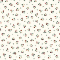 Tissu Cretonne Figuerolles All Over Ecru