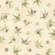 Tissu Cretonne Oliveraie All Over Creme 