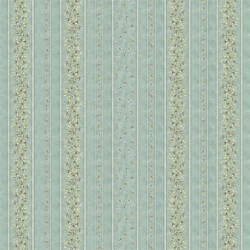 Tissu Cretonne Oliveraie Rayure Sauge 