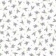 Tissu Cretonne Lavandines All Over Ecru 
