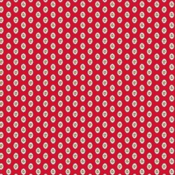 Tissu Cretonne Gordes Mouche Rouge