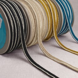 Tresse bicolore reversible