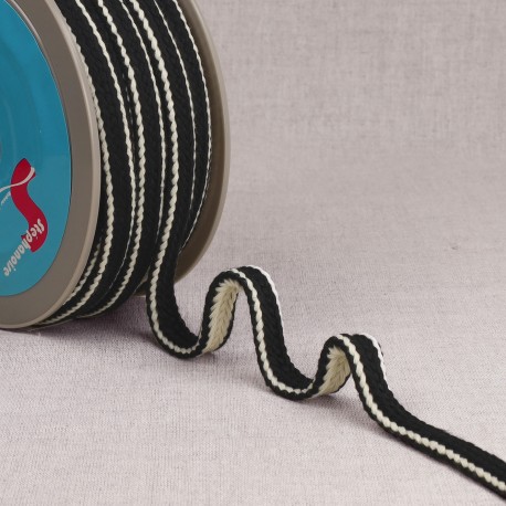 Tresse bicolore reversible
