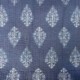 Tissu blockprint Imprimé Tampons Mains Matelassé Double Face Fleur Fond Caramel