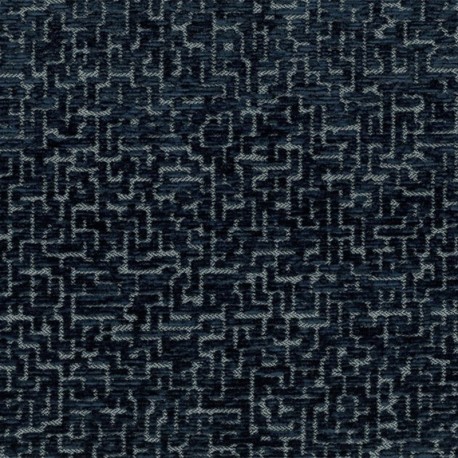 Tissu Velours Jacquard Eros Bleu