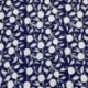 Tissu Imprimé Esprit Blockprint Taj Mahal Bleu Indigo 