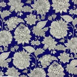 Tissu Cretonne Sharma Encre