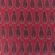 Tissu Blockprint Imprimé Tampons Mains Matelassé Double Face Rouge Vert