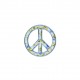 Peace & love liberty - Bleu ciel