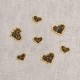Bouton leopard coeur