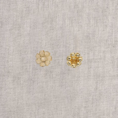 Bouton bijou fleur
